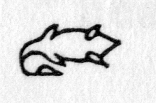 hieroglyph tagged as: bird, body, corpse, dead, goose