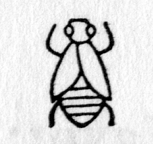 Hieroglyph tagged as: fly,insect