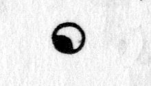 hieroglyph tagged as: abstract, circle, eclipse, half circle, moon